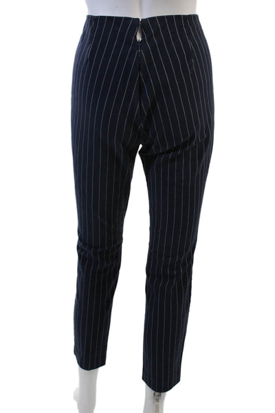 Rag & Bone Women's Hook Closure Flat Front Straight Leg Pants Striped Size 4