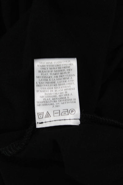 ALC Women's Round Neck Sleeveless Cinched Mini T-Shirt Dress Black Size M