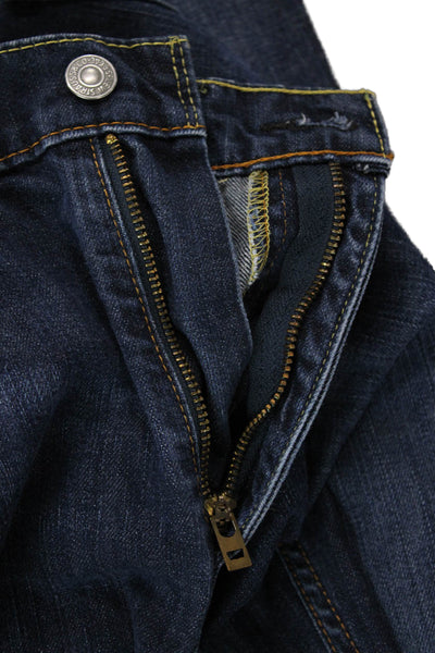Levis Womens Cotton Zip Button Wide Leg Lined Denim Jeans Blue Size EUR 34