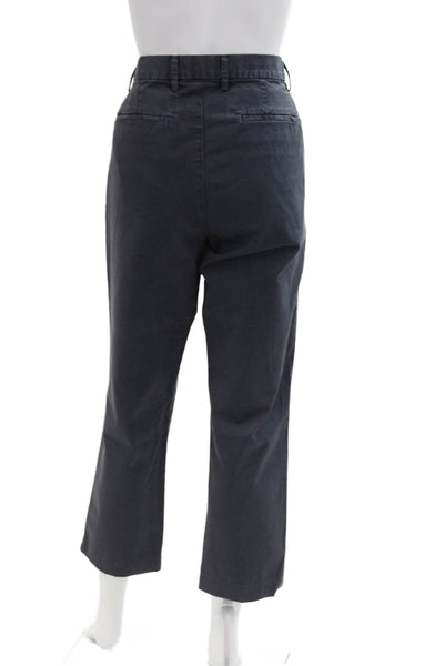 Vince Womens Cotton Zip Straight Leg Lined Casual Pants Gray Size EUR 33