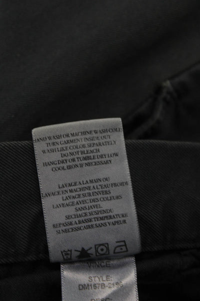 Vince Womens Cotton Zip Straight Leg Lined Casual Pants Gray Size EUR 33