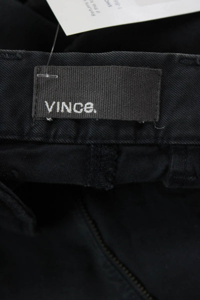 Vince Womens Cotton Zip Straight Leg Lined Casual Pants Gray Size EUR 33