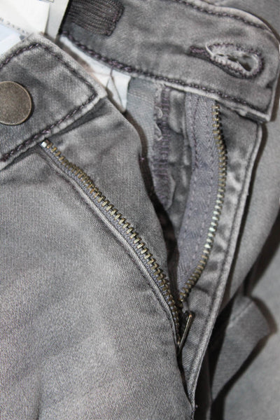 DL1961 Boys Cotton Brady Slim Skinny Zippered Denim Jeans Gray Size 14