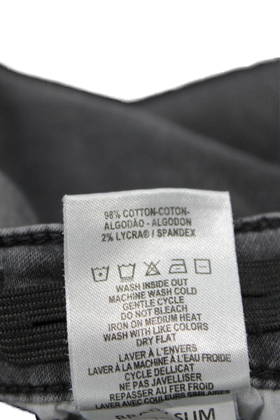 DL1961 Boys Cotton Brady Slim Skinny Zippered Denim Jeans Gray Size 14