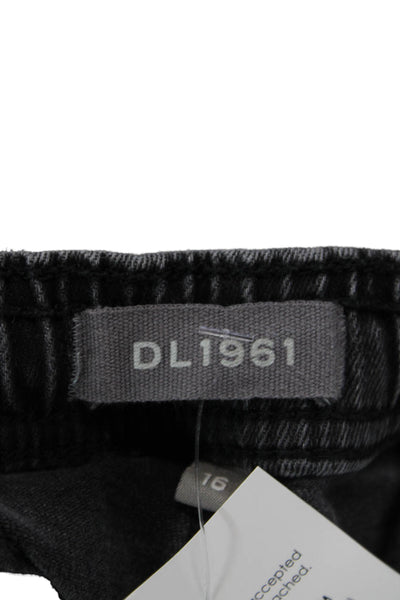 DL1961 Boys Camouflage Cotton Jackson Drawstring Jogger Pants Gray Size 16
