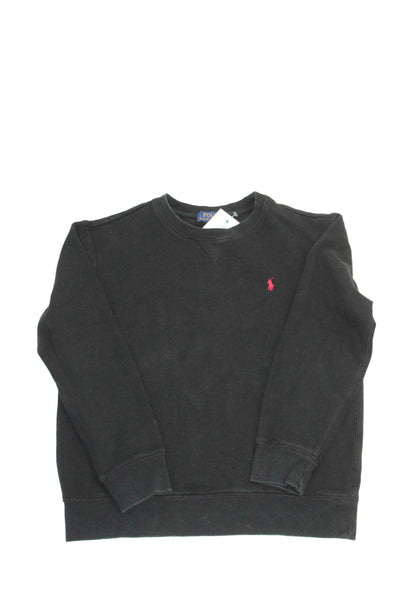 Polo Ralph Lauren Boys Long Sleeve Pullover Crew Neck Sweatshirt Black Size14-16