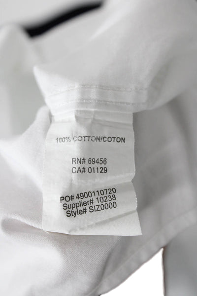 Michael Kors Boys Cotton Collared Button-Down Dress Shirt White Size 14