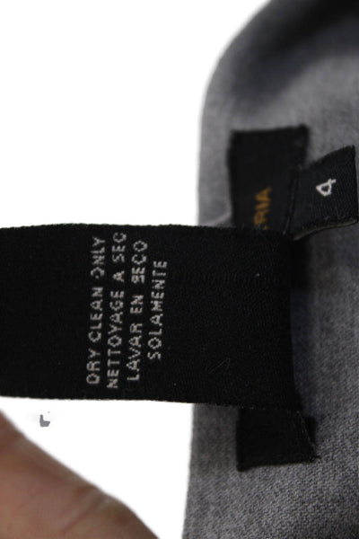 BCBGMAXAZRIA Womens Gathered Knee Length Pencil Skirt Gray Size 4