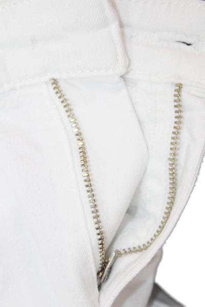 Joes Women's Five Pocket Button High Waist Skinny Jean Pants White Size 27