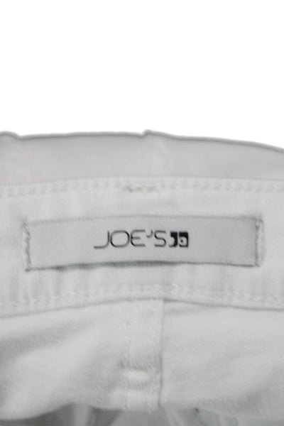 Joes Women's Five Pocket Button High Waist Skinny Jean Pants White Size 27