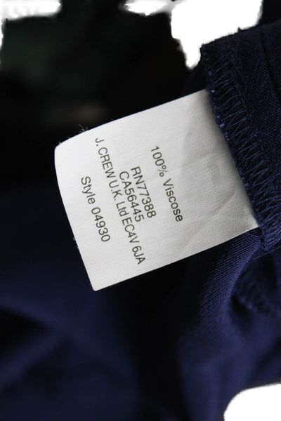 Madewell Womens Textured Long Sleeve V-neck Button Blouse Blue Size 2XS