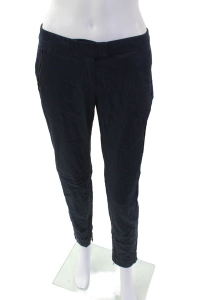 CNC Womens Hook & Eye Tapered Leg Slip-On Dress Pants Navy Blue Size EUR 26