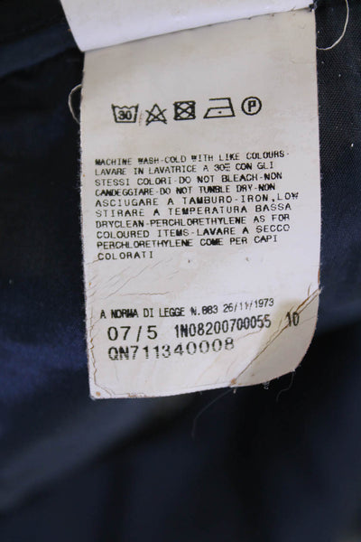 CNC Womens Hook & Eye Tapered Leg Slip-On Dress Pants Navy Blue Size EUR 26