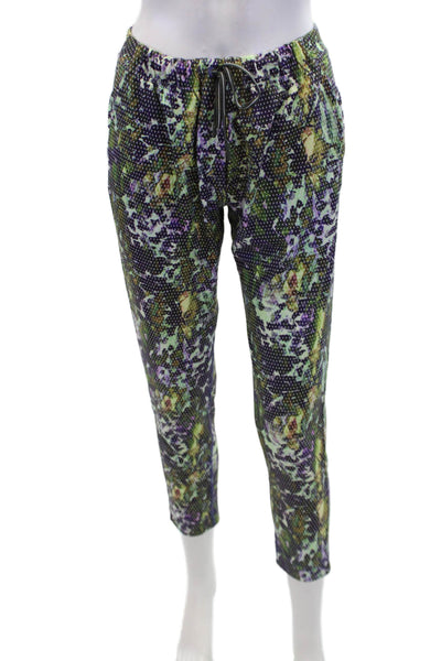 Lululemon Womens Abstract Print Drawstring Waist Pants Multicolor Size 4