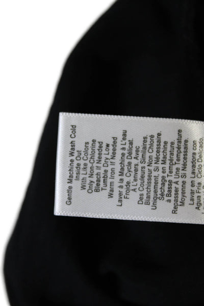 Nation LTD Womens Cotton Puff Short Sleeve V-Neck T-Shirt Black Size XS