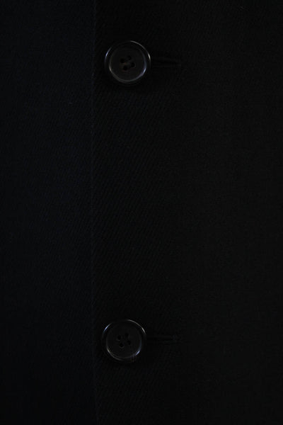Hugo Boss Mens Double Breasted Button Up Long Sleeve Blazer Black Size XL