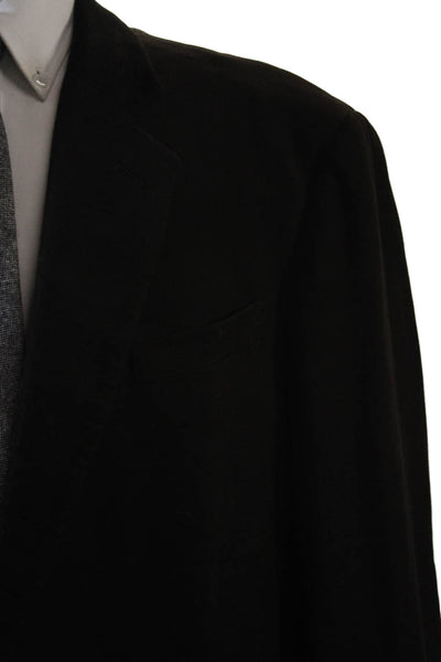 Armani Collezioni Mens Double Breasted Button Up Blazer Brown Size 48