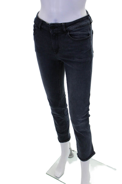 DL1961 Womens Cotton Zippered Mid-Rise Straight Denim Jeans Blue Size 26