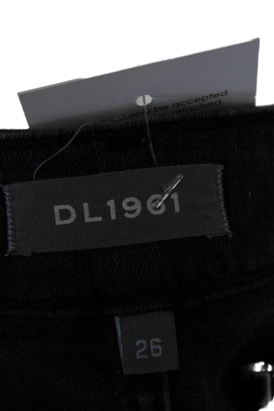 DL1961 Womens Cotton Zippered Mid-Rise Straight Denim Jeans Blue Size 26