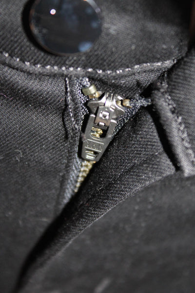 J Brand Womens Cotton Sequined Mid-Rise Zippered Skinny Jeans Black Size 26