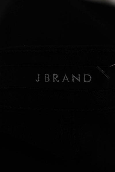 J Brand Womens Cotton Sequined Mid-Rise Zippered Skinny Jeans Black Size 26