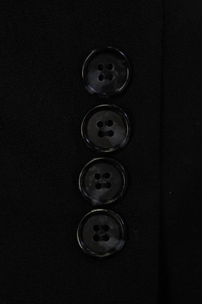 Hardy Amies Men's Long Sleeves Lined Two Button Basic Jacket Navy Blue Size 44