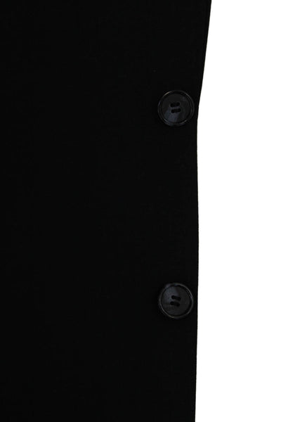 Hardy Amies Men's Long Sleeves Lined Two Button Basic Jacket Navy Blue Size 44