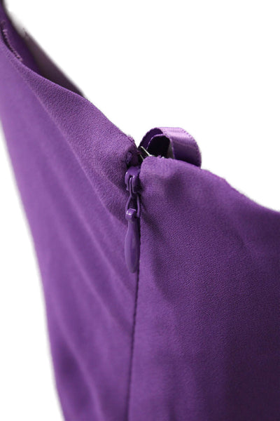 BCBG Max Azria Womens One Shoulder Somara A Line Dress Purple Size 4