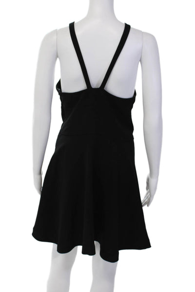 Likely Womens Halter Neck Sleeveless Knee Length A Line Dress Black Size 8