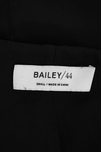 Bailey 44 Womens V Neck Long Tiered Ruffled Sleeves Dress Black Size Small