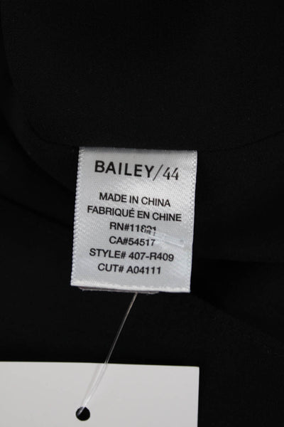 Bailey 44 Womens V Neck Long Tiered Ruffled Sleeves Dress Black Size Small