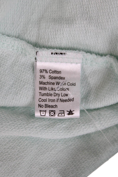 Lilla P Womens Single Button Jacket Pastel Bright Blue Cotton Size Medium