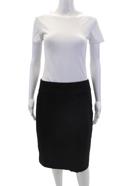 J Crew Women's Hook Closure Lined Slit Hem Mini Pencil Skirt Black Size 8