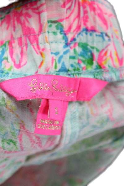 Lilly Pulitzer Women's Elastic Waist Pull-On Casual Shorts Floral Size S