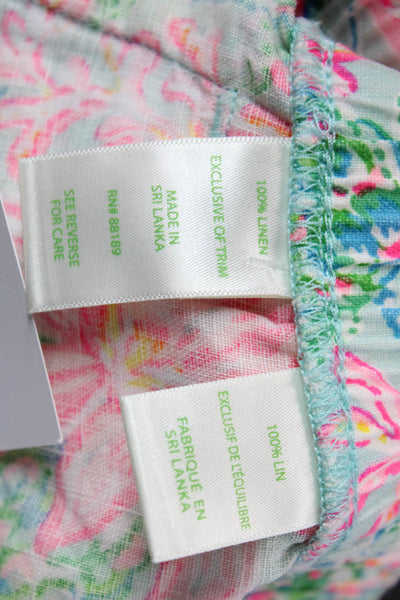 Lilly Pulitzer Women's Elastic Waist Pull-On Casual Shorts Floral Size S