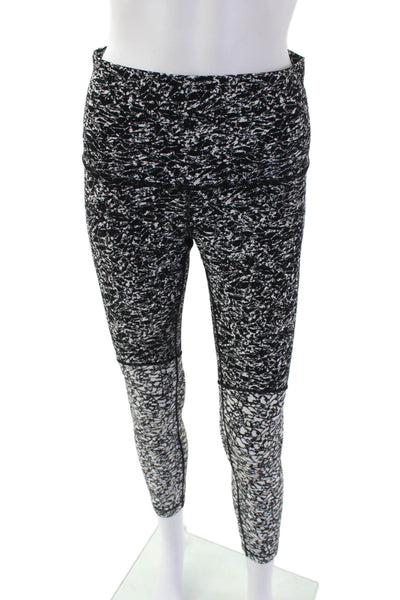 Lululemon Womens Elastic High Waisted Ice Breaker Leggings Black Size 4