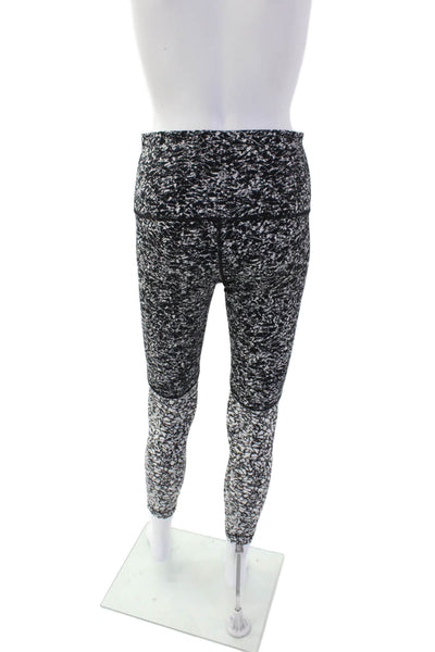 Lululemon Womens Elastic High Waisted Ice Breaker Leggings Black Size 4