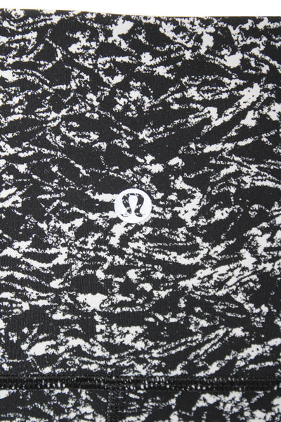 Lululemon Womens Elastic High Waisted Ice Breaker Leggings Black Size 4