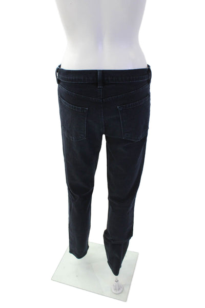 J Brand Womens Cotton Zippered Mid-Rise Dark Wash Slim Jeans Blue Size 28