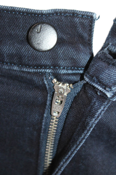 J Brand Womens Cotton Zippered Mid-Rise Dark Wash Slim Jeans Blue Size 28
