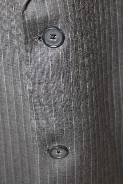 Hart Schaffner Marx Men's Lined Long Sleeves Two Button Jacket Striped Size 42