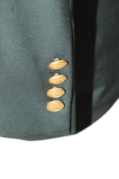 Hart Schaffner Marx Men's Lined Long Sleeves Two Button Jacket Green Size 40