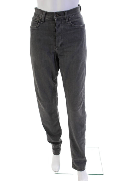 Rag & Bone Womens Cotton Mid Rise Five Pocket Slim Fit Jeans Gray Size 32
