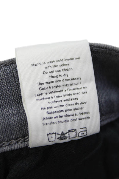 Rag & Bone Womens Cotton Mid Rise Five Pocket Slim Fit Jeans Gray Size 32