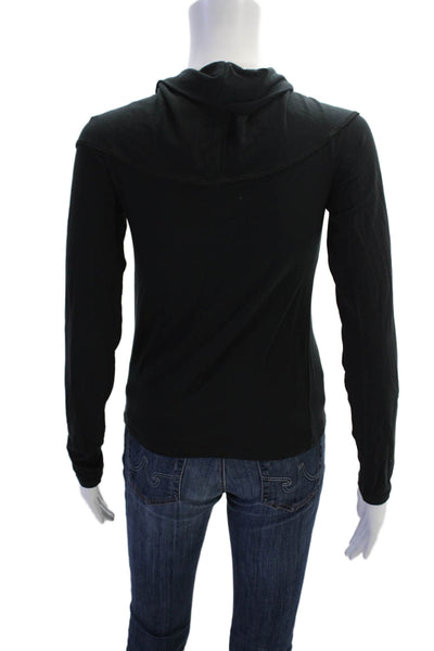 Babaton Womens Stretch Off The Shoulder Long Sleeve Blouse Black Size M