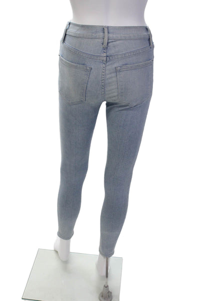 Frame Denim Womens Cotton Ali High Rise Cigarette Denim Jeans Blue Size 23