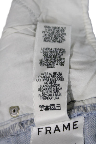 Frame Denim Womens Cotton Ali High Rise Cigarette Denim Jeans Blue Size 23