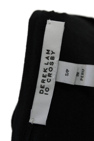 10 Crosby Derek Lam Womens Twist Knot A Line Maxi Dress Black Size Small