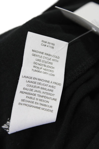 10 Crosby Derek Lam Womens Twist Knot A Line Maxi Dress Black Size Small