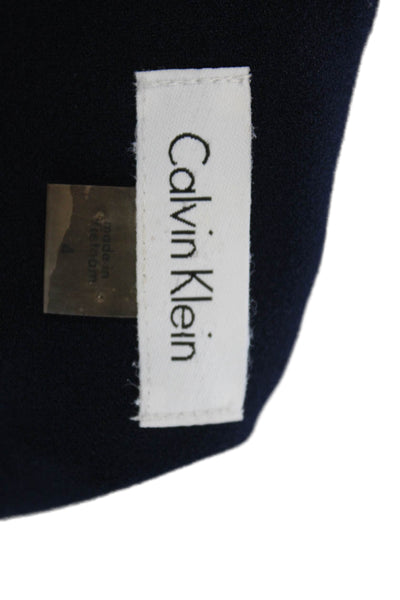 Calvin Klein Womens Sleeveless Zippered Knee Length Pencil Dress Blue Size 4